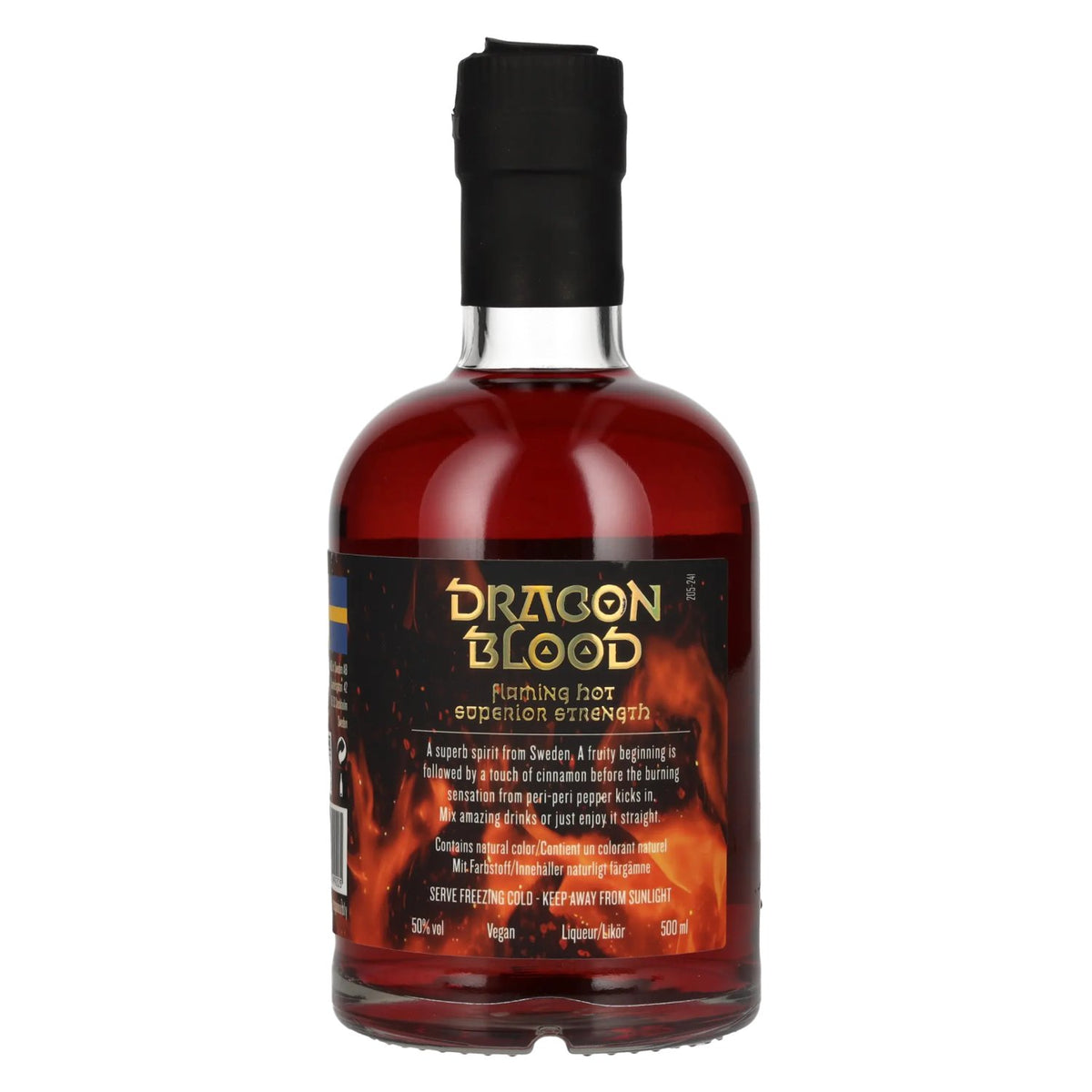 Dragon Blood Flaming Hot Likeur met extra sterke alcoholgehalte 50% vol. 0,5 l