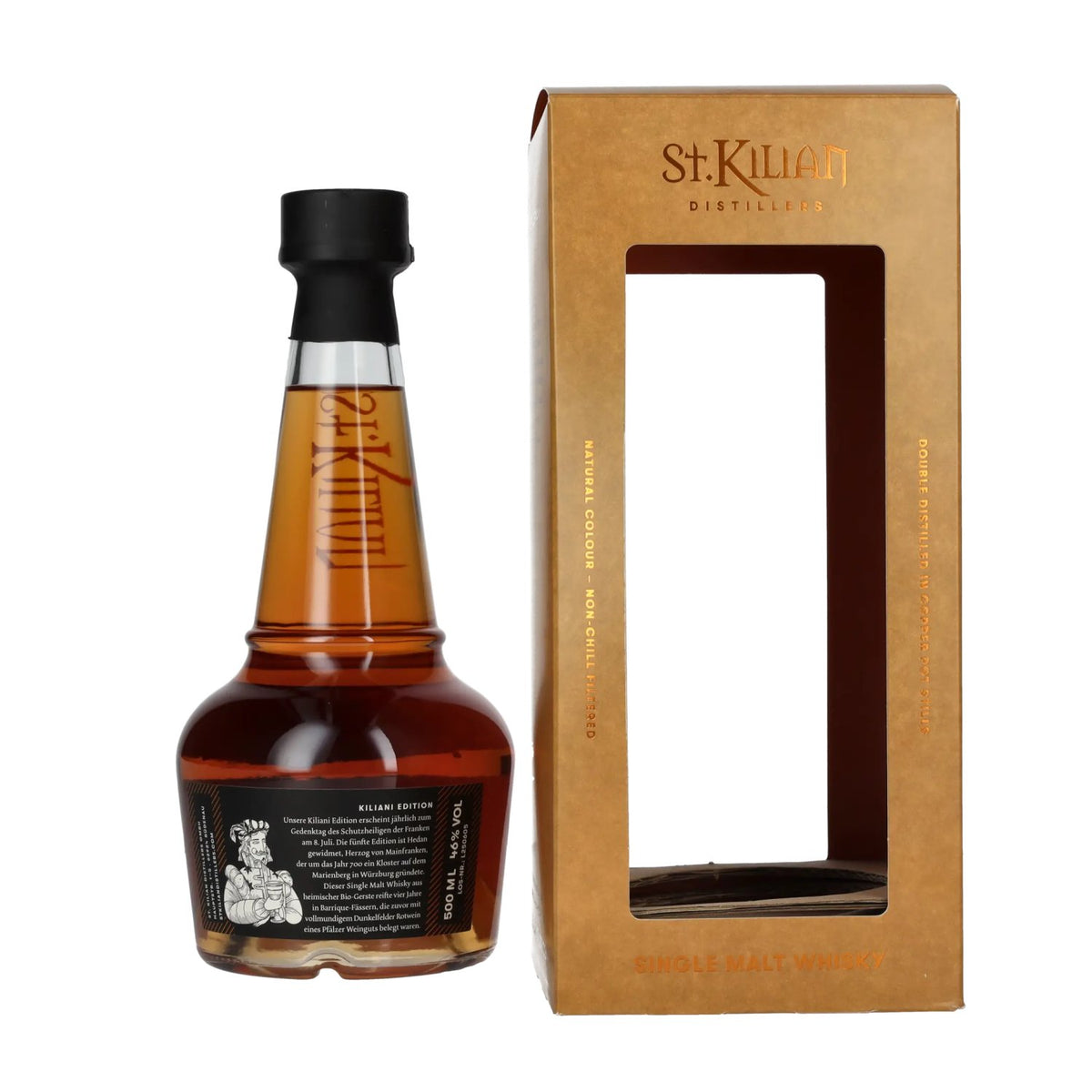 St. Kilian Kiliani Edition HEDAN Single Malt Whisky 46% Vol. 0,5l in Geschenkbox
