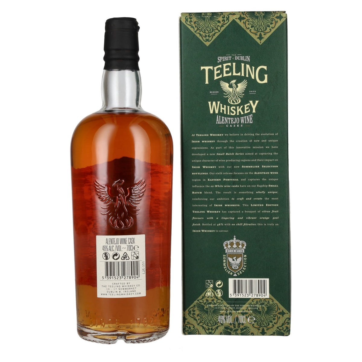 Teeling Whiskey Portuguese Selection ALENTEJO WINE Cask 46% vol. 0,7l en coffret cadeau
