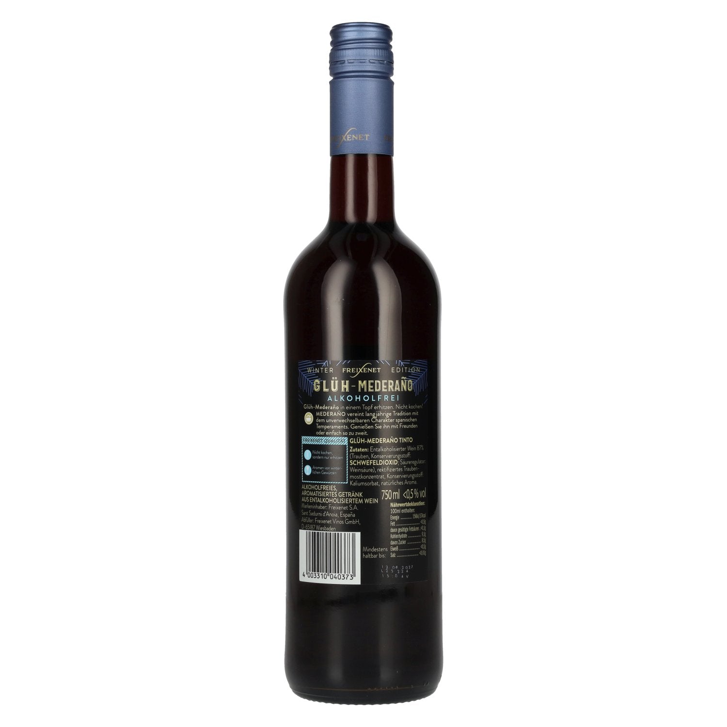 Freixenet Glüh Mederaño Tinto sans alcool 0,75l