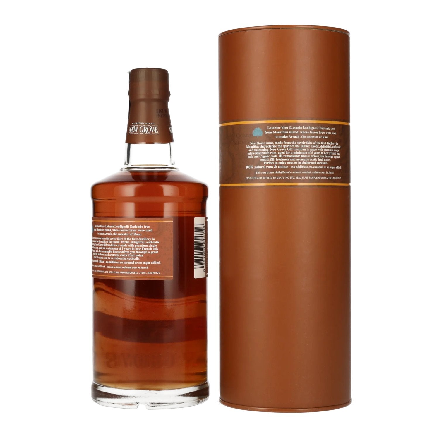 New Grove OLD TRADITION 5 Years Old Mauritius Island Rum 40% Vol. 0,7l in Geschenkbox