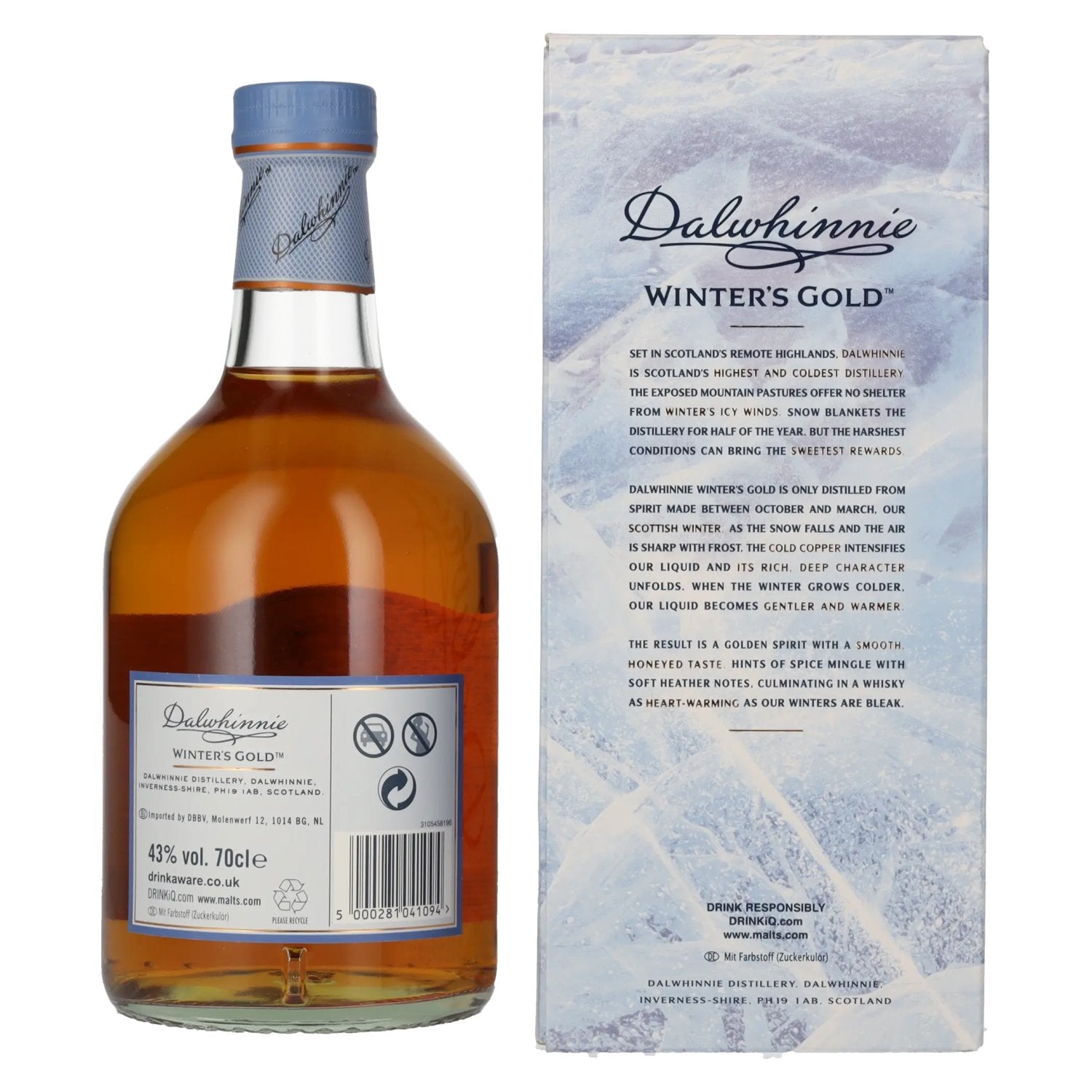 Dalwhinnie WINTER'S GOLD Highland Single Malt Scotch Whisky 43% Vol. 0,7l in gift box