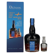 Dictador 20 Years Old ICON RESERVE Colombian Rum 40% Vol. 0,7l in Geschenkbox mit Dictador XO Insolent Miniatur 0,05l