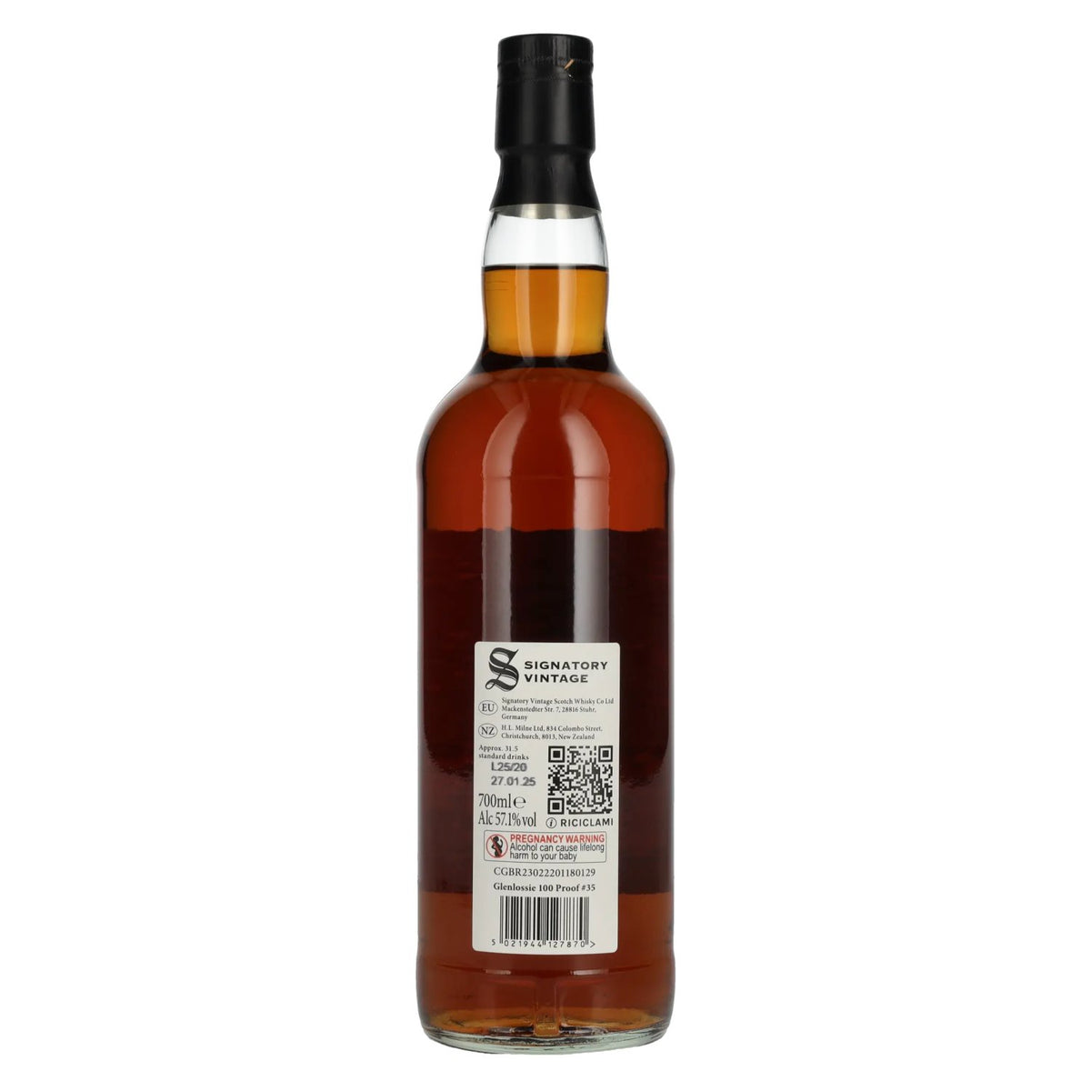 Signatory Vintage 100 Proof Edition Glenlossie 12-Year-Old Single Malt #35 2012 57.1% vol. 0.7 l