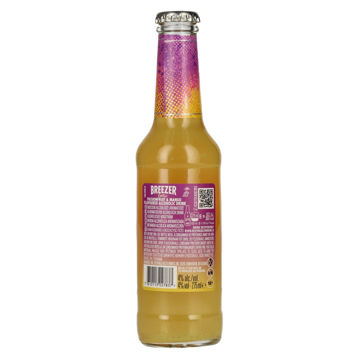 Bacardi Breezer Exotic Passionfruit & Mango 4% Vol. 0,275l