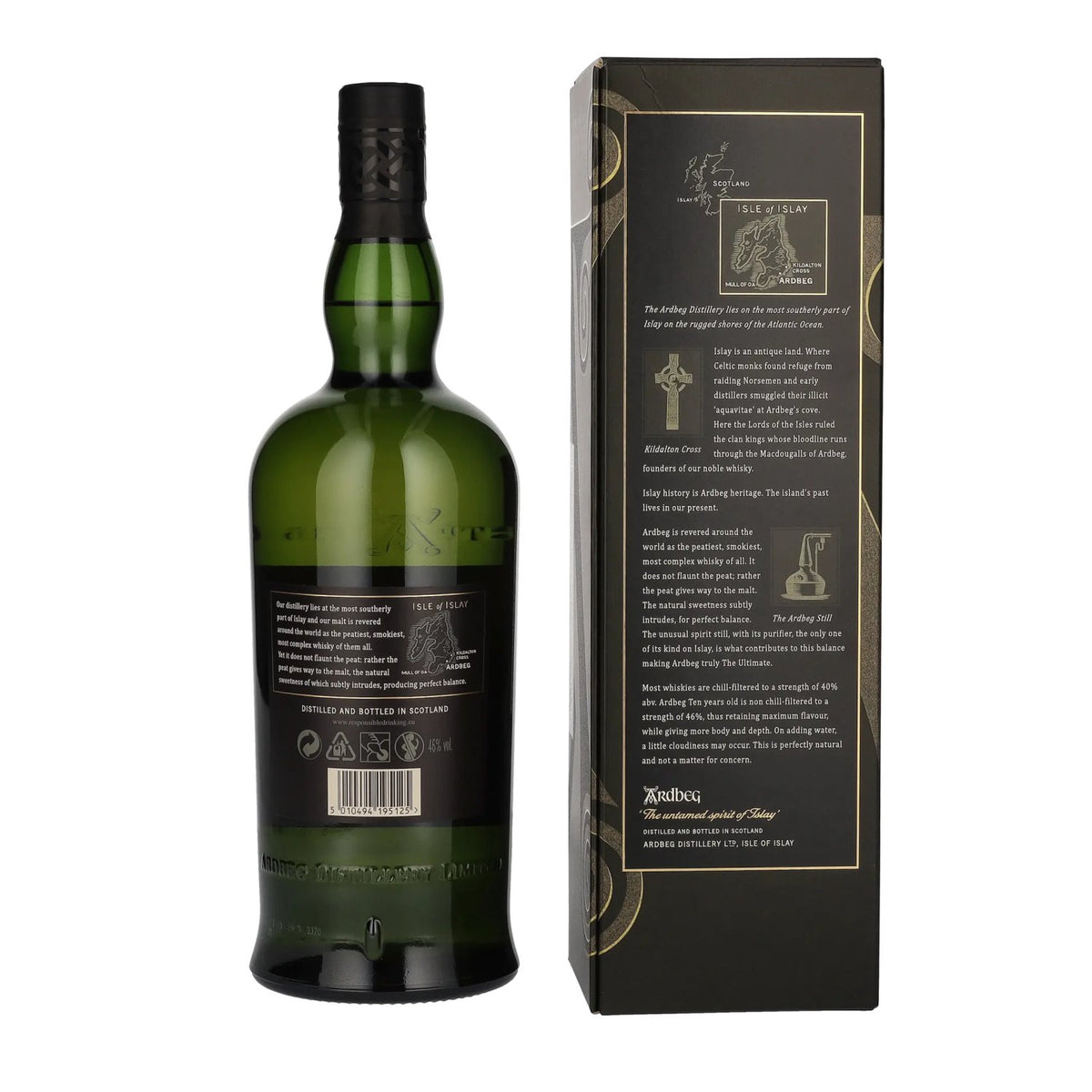Ardbeg TEN Years Old Islay Single Malt 46% Vol. 1l in Geschenkbox