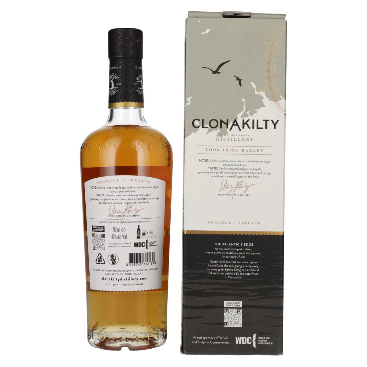 Clonakilty Irish Whiskey Single Pot Still 46% Vol. 0,7l in geschenkverpakking