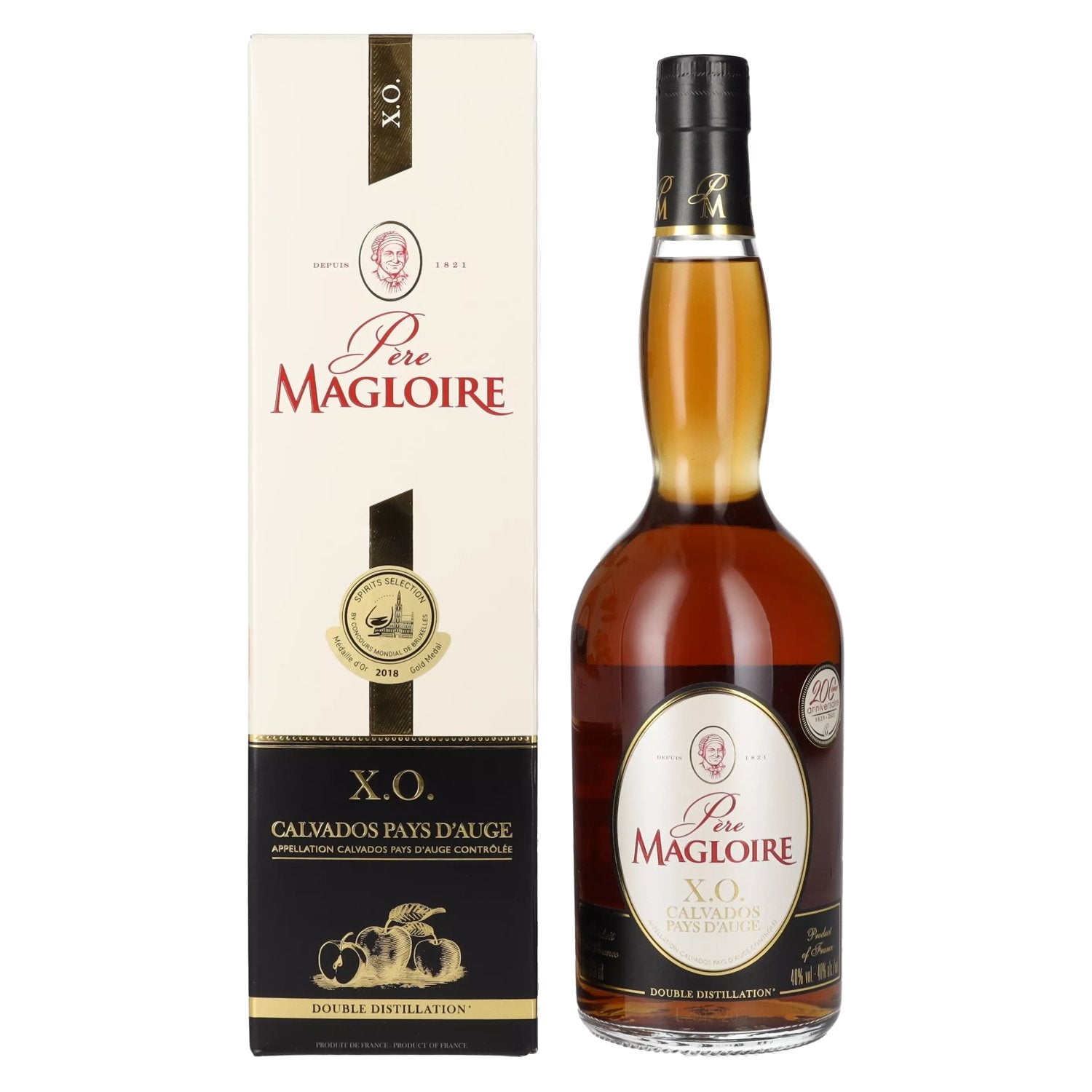 Père Magloire Calvados Pays D'Auge X.O. 40% Vol. 0,7l in geschenkverpakking