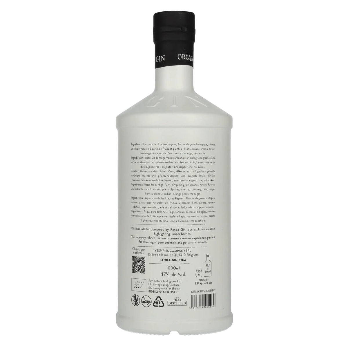 PANDA Master Juniperus Dry Gin Vintage 2025 47% vol. 1 l