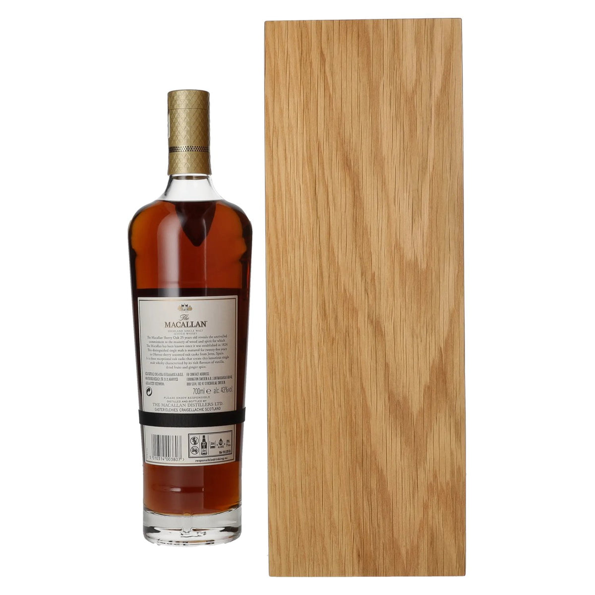The Macallan 25 Years Old SHERRY OAK 2022 43% Vol. 0,7l in Holzkiste