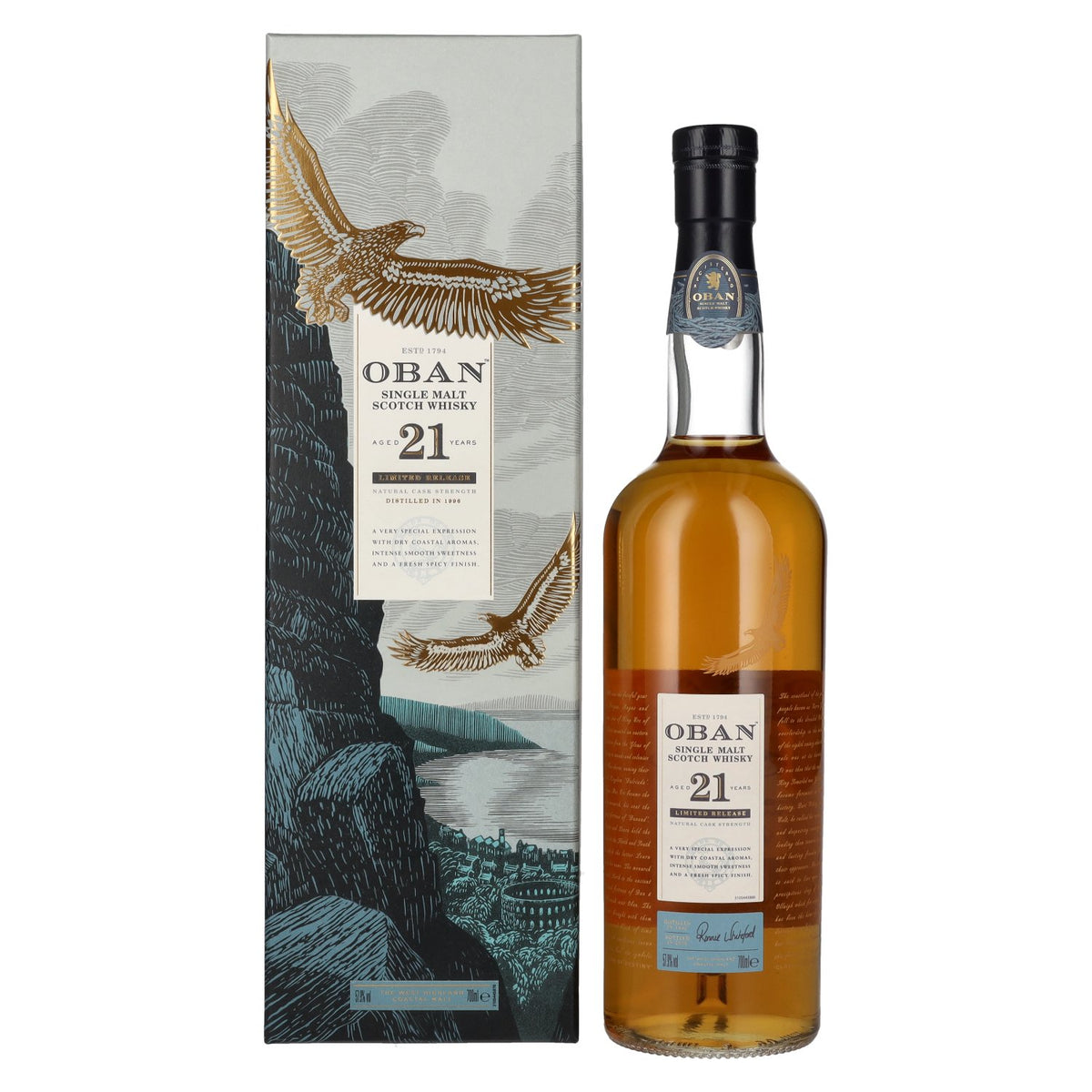 Oban 21 Years Old Single Malt Limited Release 2018 57,9% Vol. 0,7l in Geschenkbox
