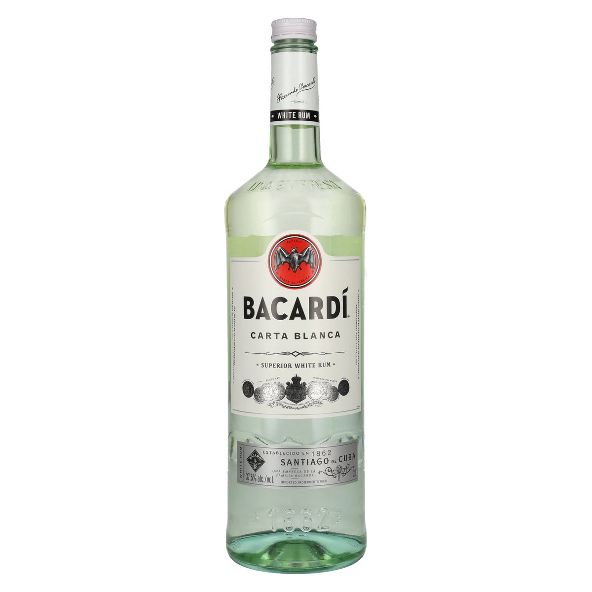 Bacardi Roner Carta Blanca Superior 37,5% Vol. 3l