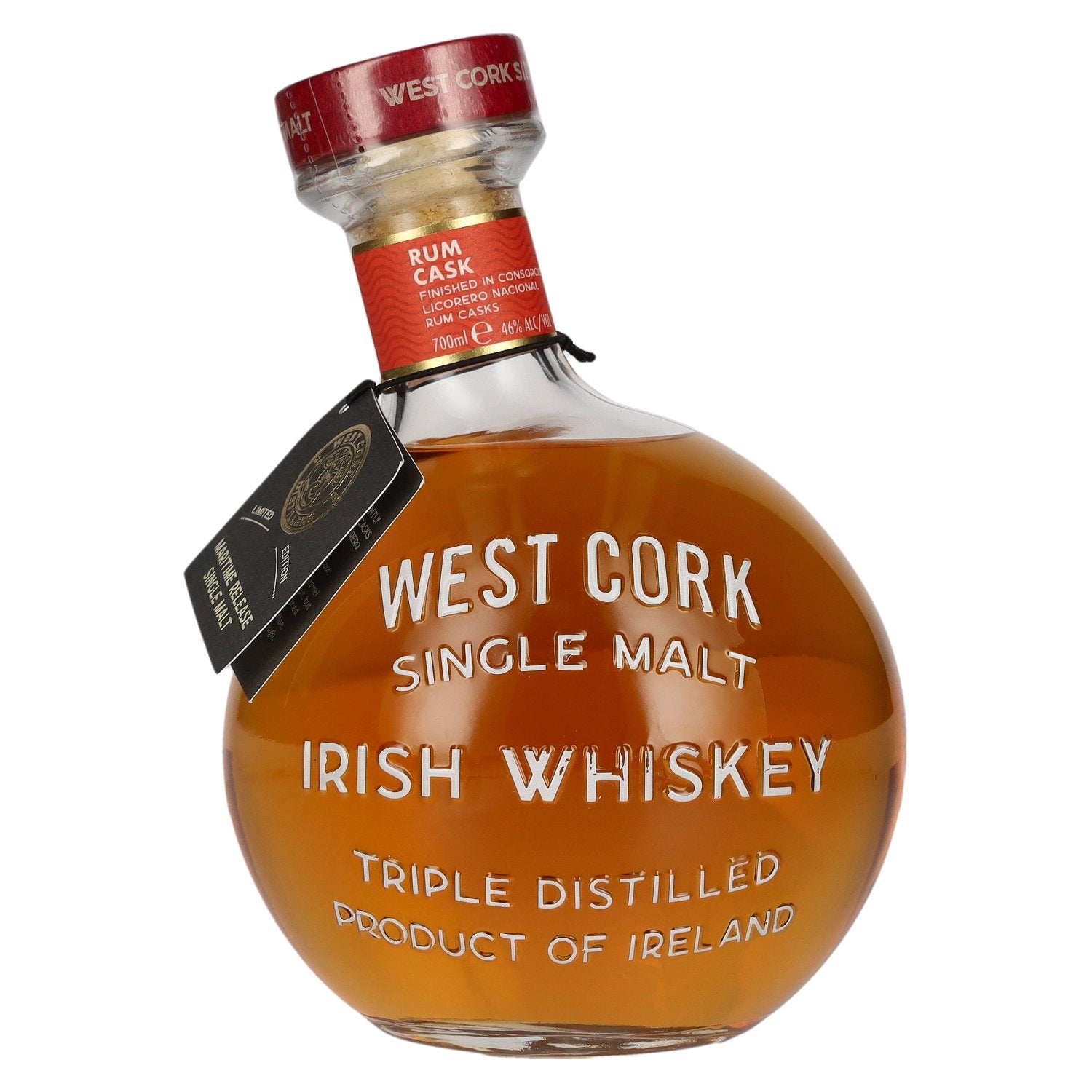 West Cork MARITIME Single Malt Irish Whiskey RUM CASK FINISHED Limited Edition 46% Vol. 0,7l