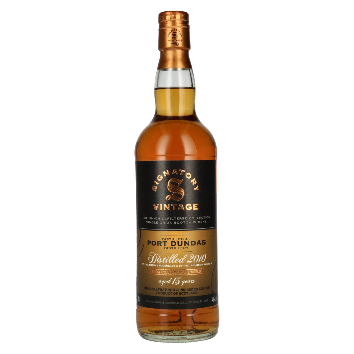 Signatory Vintage PORT DUNDAS 15 Years Old The Un-Chillfiltered 2010 46% Vol. 0,7l