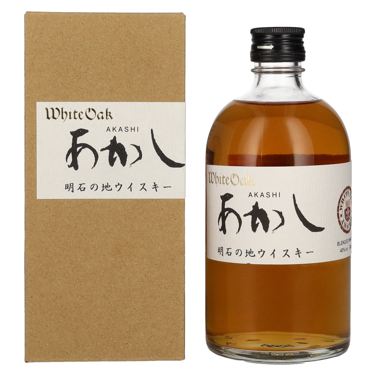 AKASHI Japanese Blended Whisky 40% Vol. 0,5l en boîte cadeau