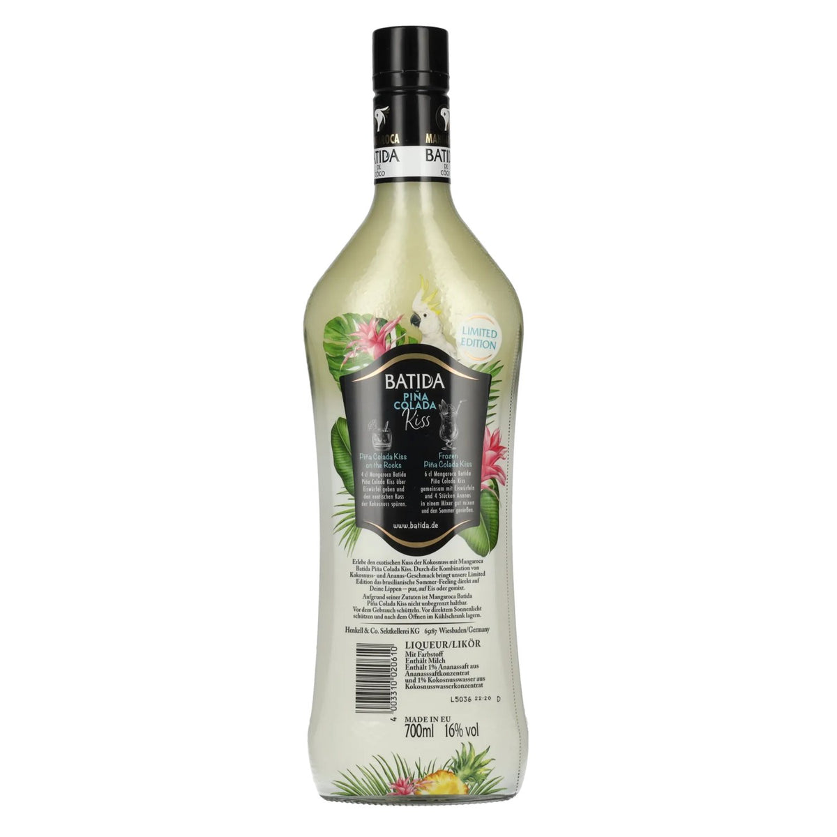 Mangaroca Batida de Côco Piña Colada Kiss Limited Edition 16% vol. 0,7 l