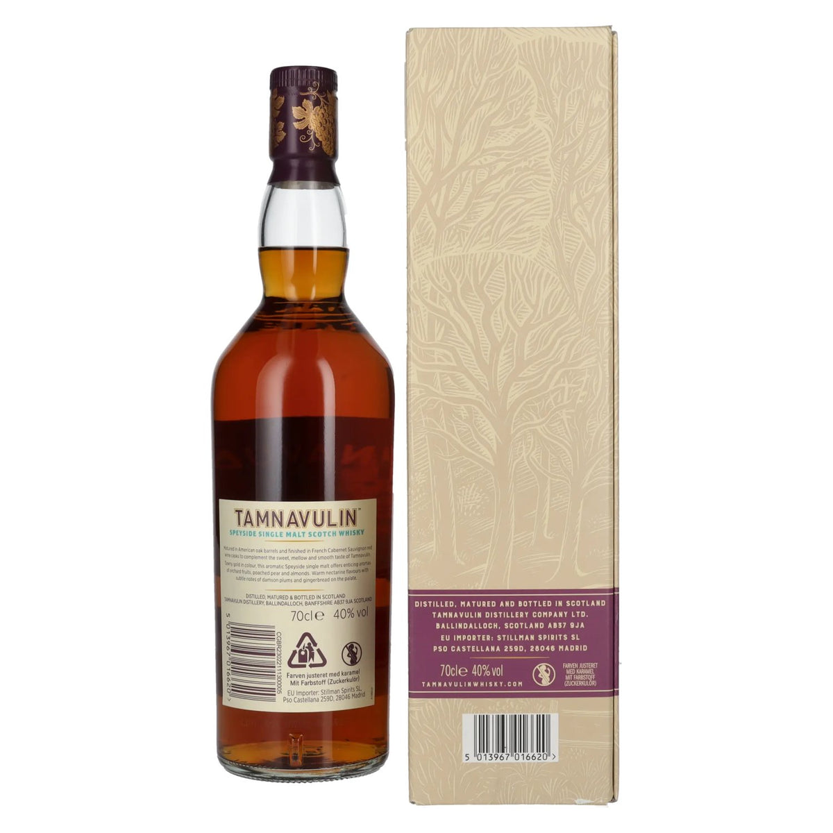 Tamnavulin FRENCH CABERNET SAUVIGNON CASK Speyside Single Malt Scotch Whisky 40% Vol. 0,7l in Geschenkbox