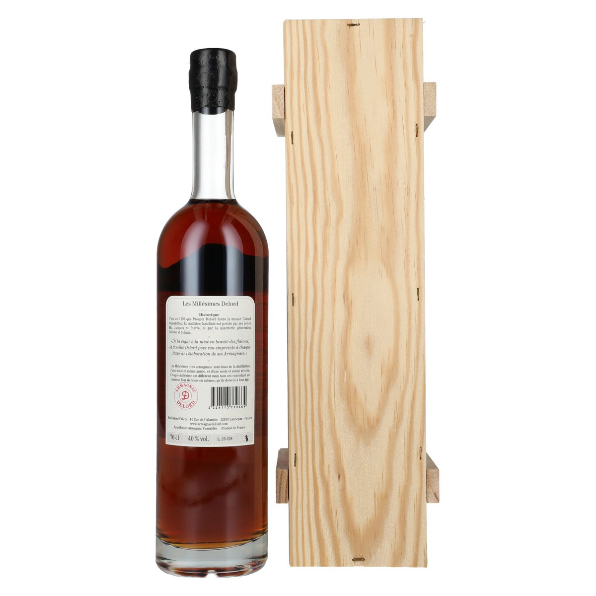 Vieil Armagnac Delord Vintage Récolte 1966 40% Vol. 0,7l in Holzkiste