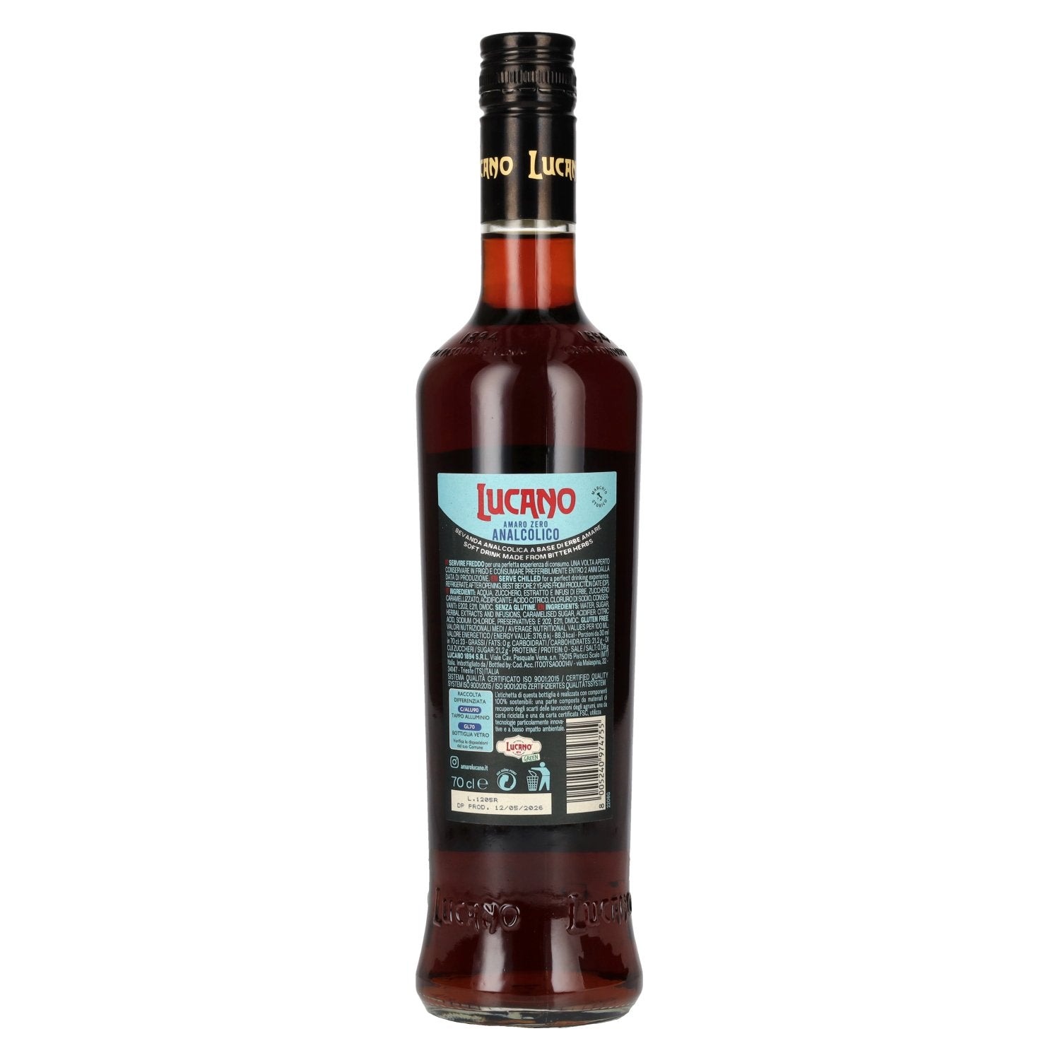Lucano Amaro Zero Analcolico 0,7l