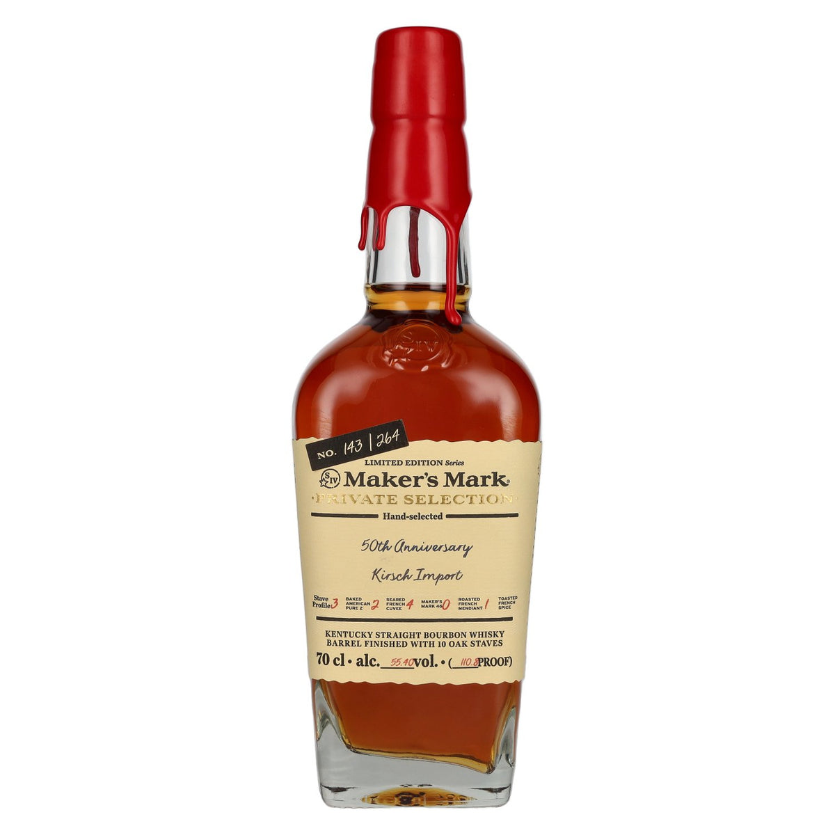 Maker's Mark PRIVATE SELECTION 50th Anniversary Kirsch Import Limited Edition 55,4% Vol. 0,7l