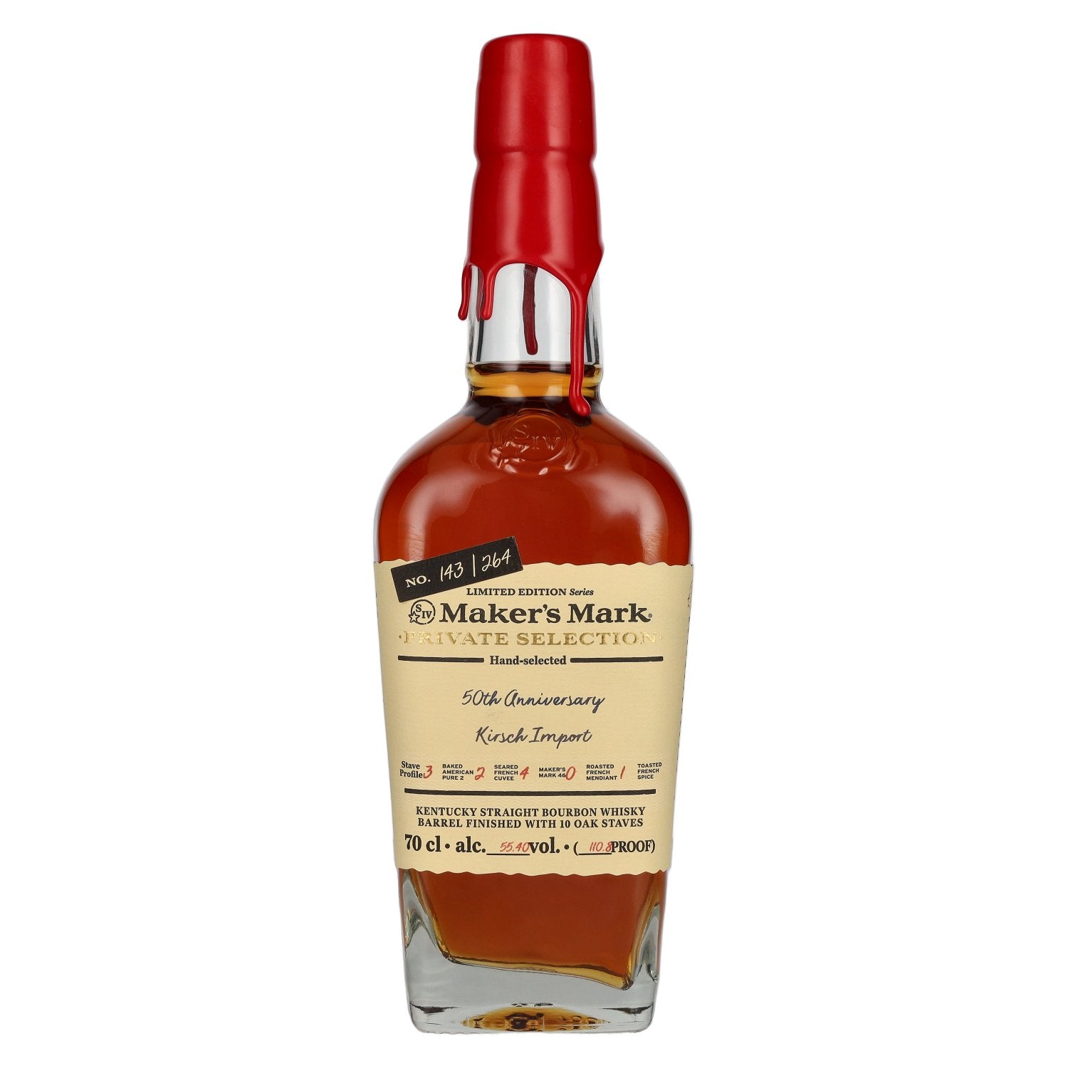 Maker's Mark PRIVATE SELECTION 50th Anniversary Kirsch Import Limited Edition 55.4% vol. 0.7l