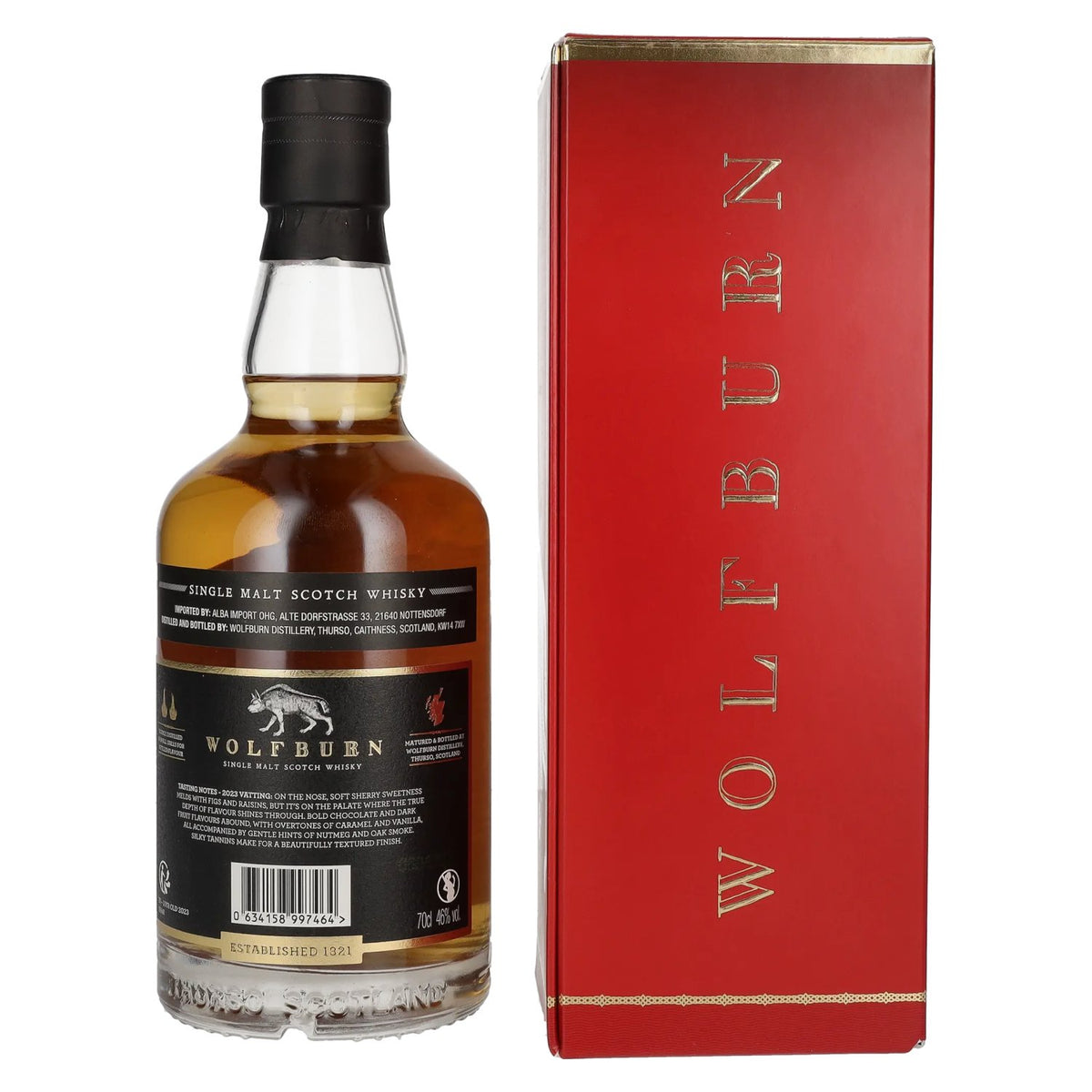 Wolfburn 10 Years Old Single Malt Scotch Whisky 46% vol. 0,7 l in geschenkverpakking