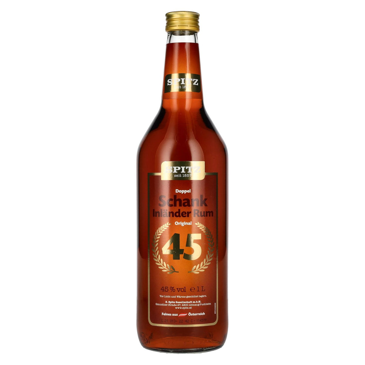 Spitz Double-Tap Domestic Rum Original 45% vol. 1 litre