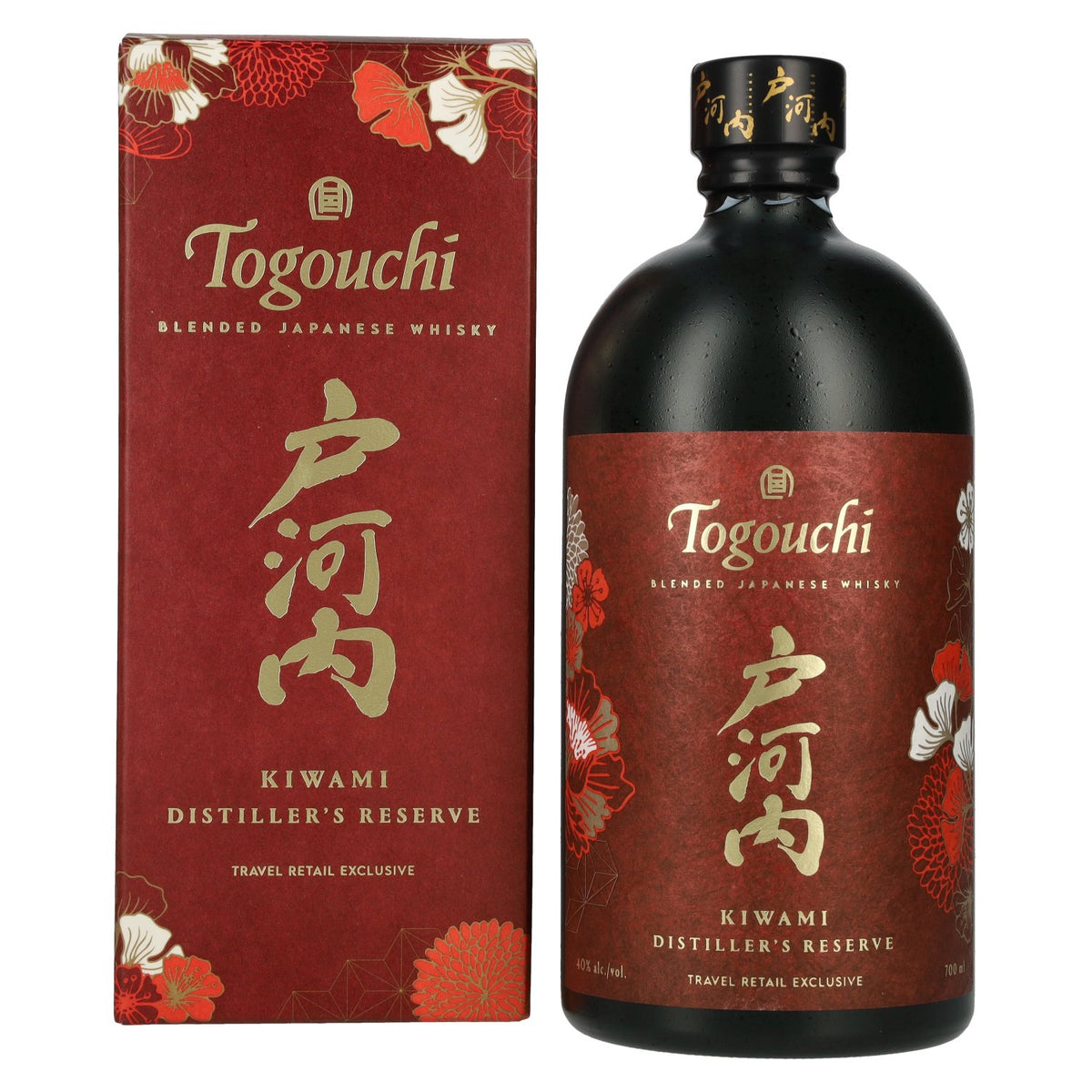 Togouchi Kiwami Distiller's Reserve Japanese Blended Whisky 40% Vol. 0,7l in geschenkverpakking
