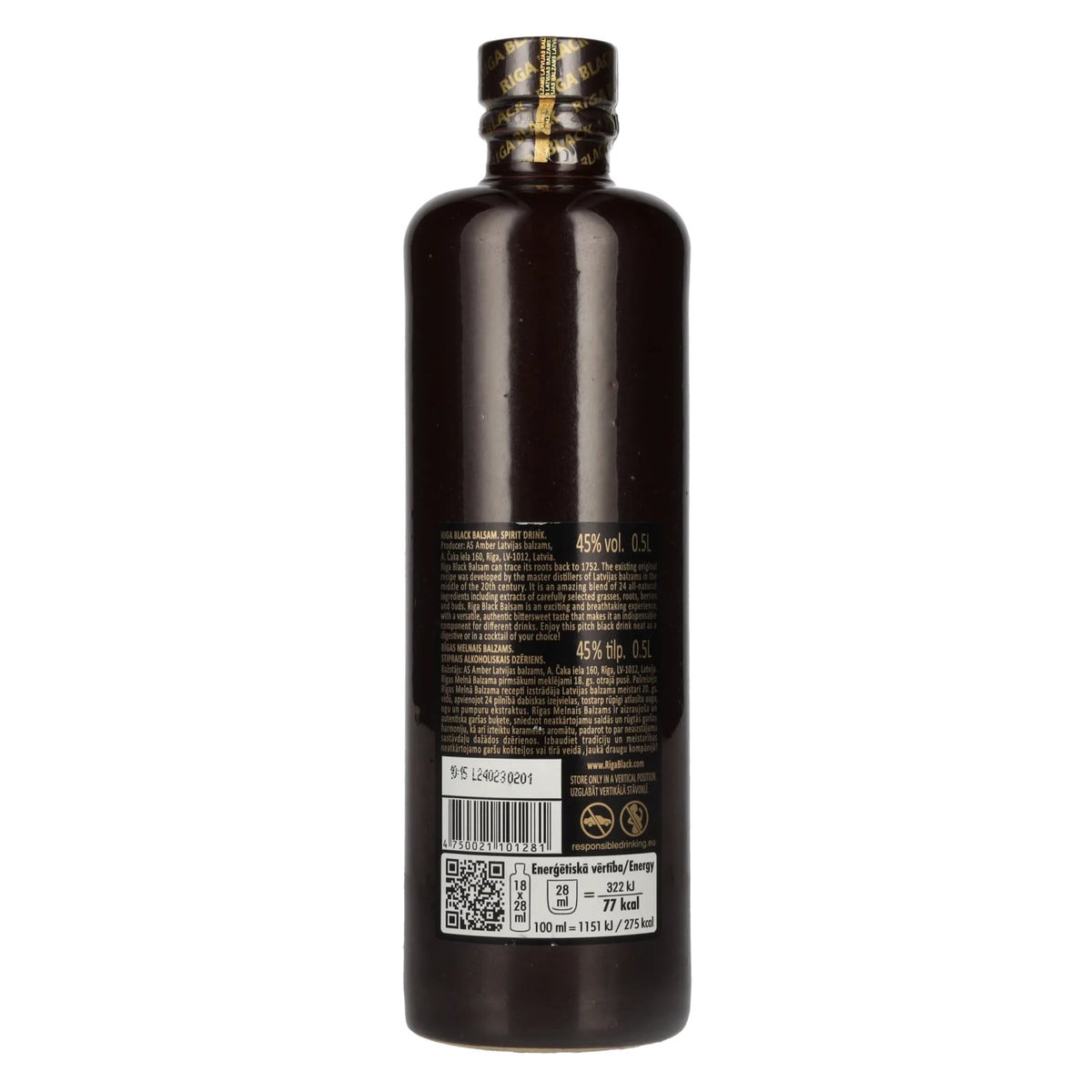 Riga Black Balsam 1752 ORIGINAL Recipe 45% vol. 0.5 l