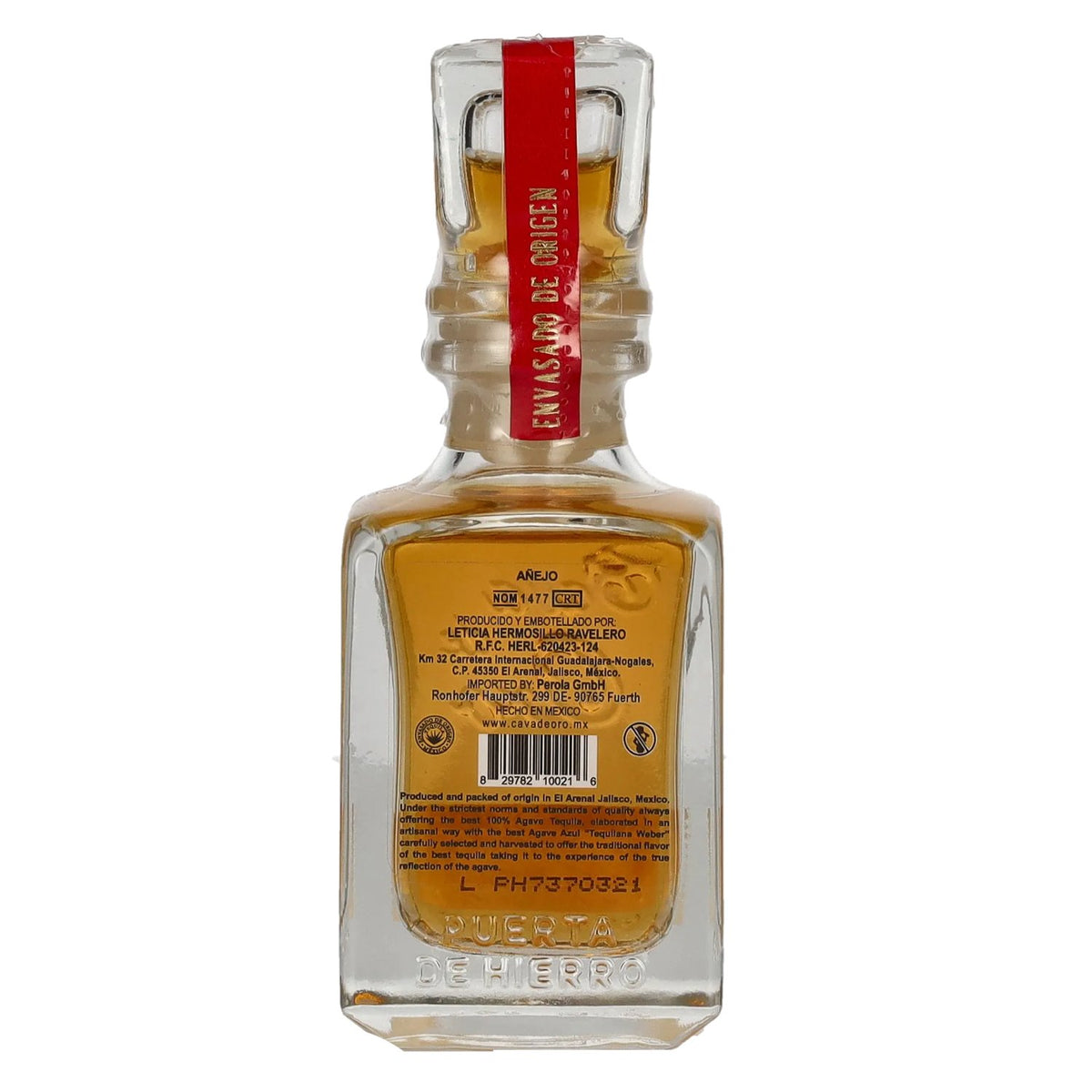 Gran Cava de Oro Tequila AÑEJO 100% Blue Agave 40% ABV 0.05 l