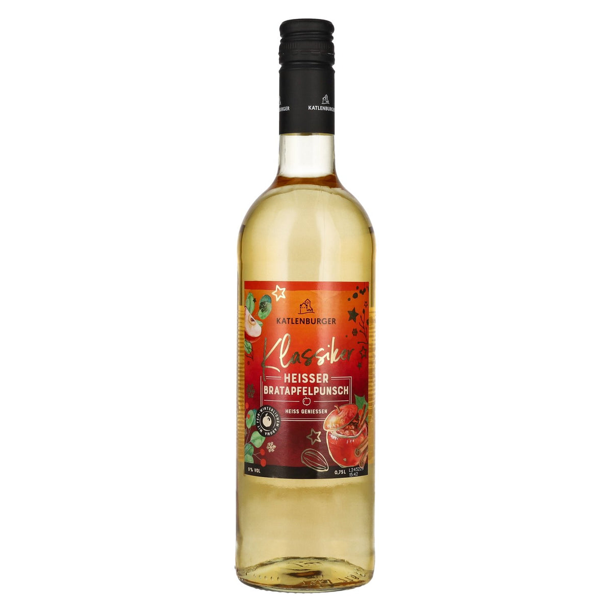 Katlenburger KLASSIKER : punch chaud aux pommes cuites 9 % vol. 0,75 l