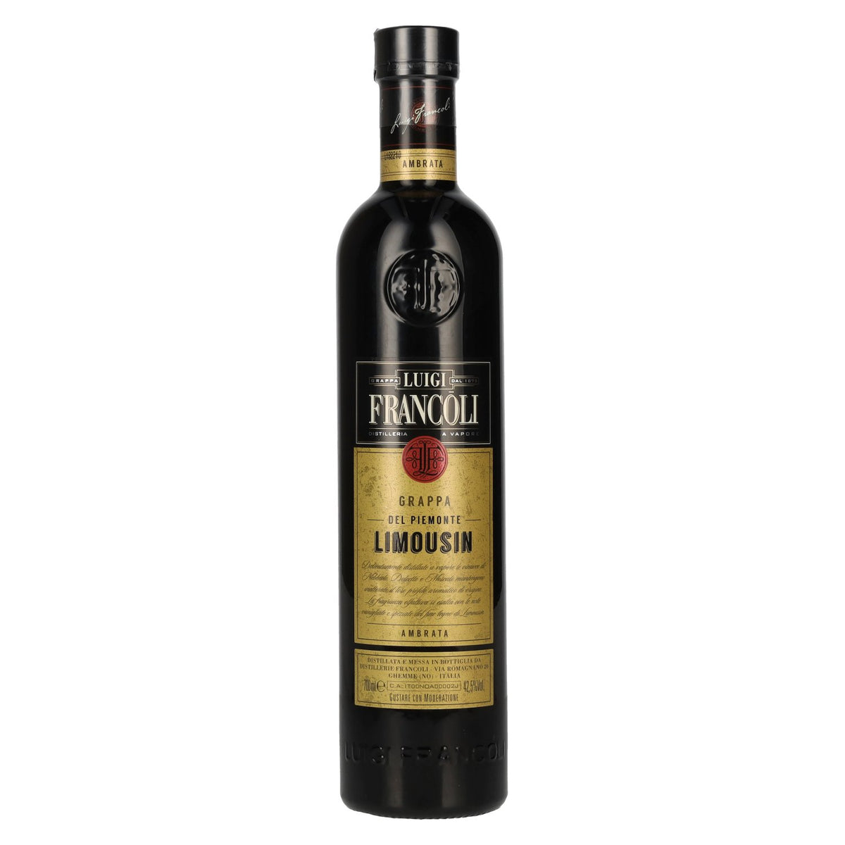 Luigi Francoli Grappa Rovere Di Slavonia & LIMOUSIN 42,5% Vol. 0,7l