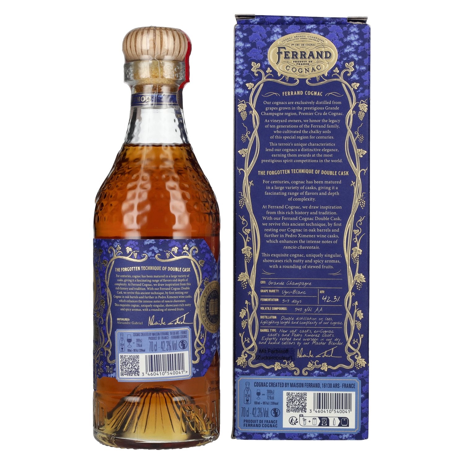 Pierre Ferrand RÉSERVE 1er Cru de Cognac DOUBLE CASK 42,3% vol. 0,7l en coffret cadeau