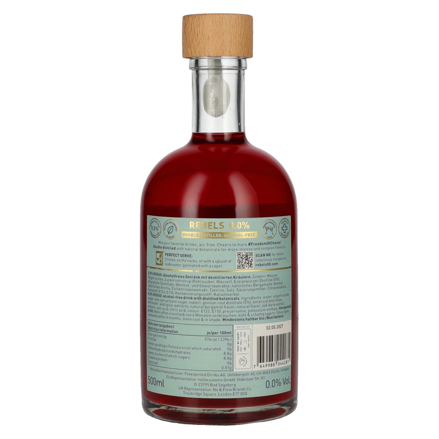 Rebels 0,0% Cheers Revolution Rosso Alcoholvrij 0,5l