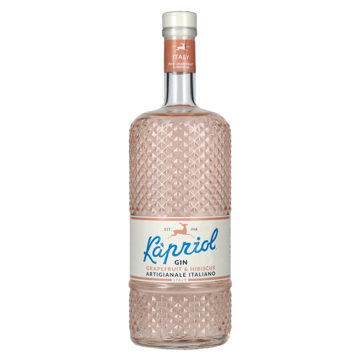 Kapriol GRAPEFRUIT &amp; HIBISCUS Gin artisanal italien 40,7 % vol. 0,7 l