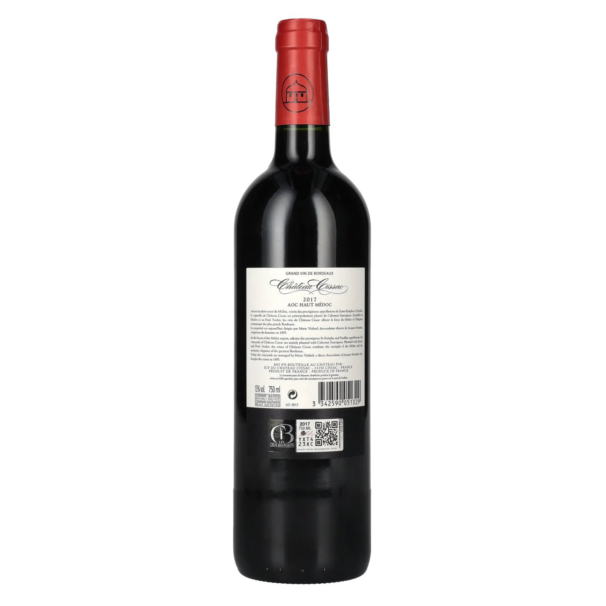 Château Cissac Haut Médoc 2017 13% Vol. 0,75l