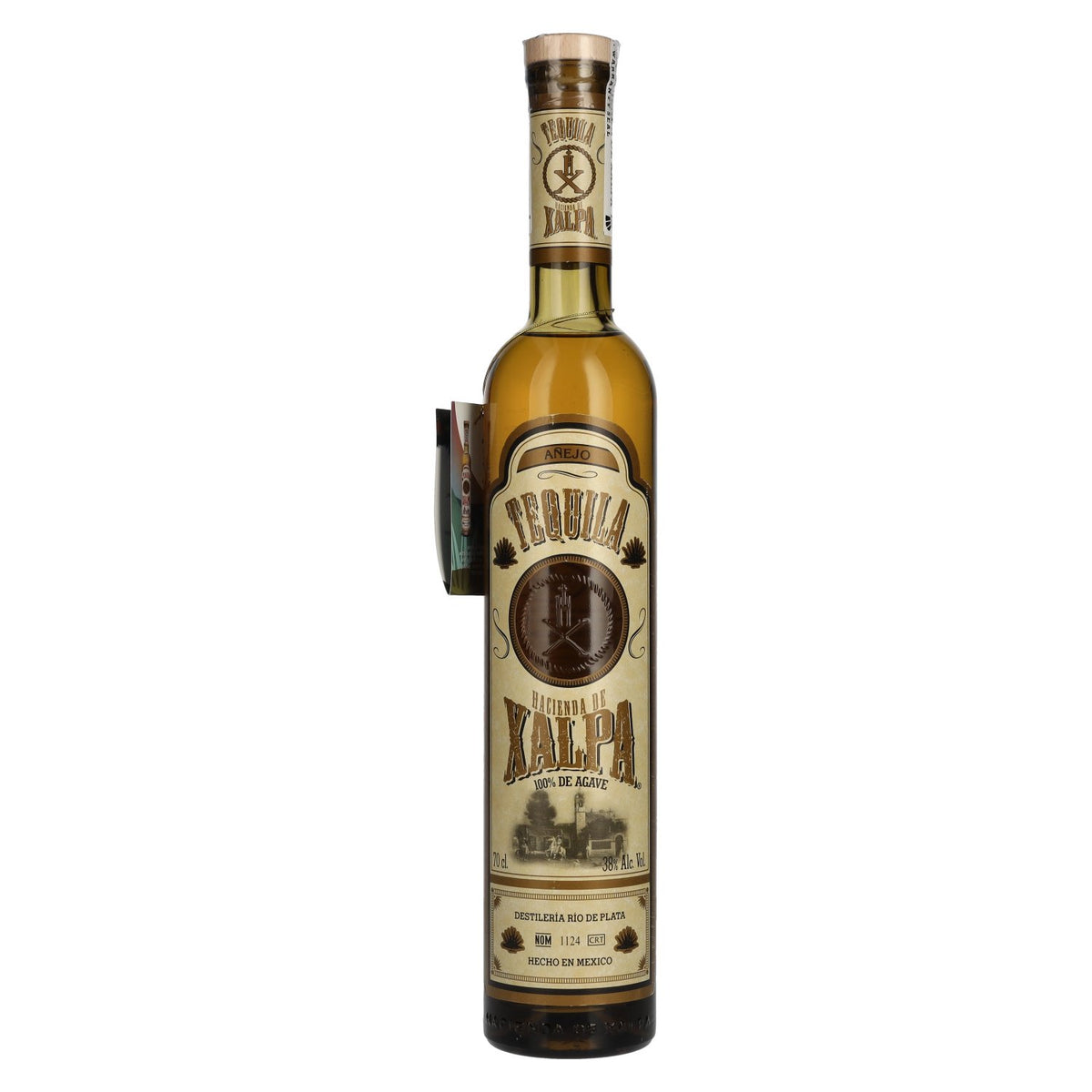 Tequila Hacienda De Xalpa Añejo 100 % d'agave, 38 % vol., 0,7 l