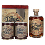 The Demon's Share 6 Years Old Spirit Drink 40% Vol. 0,7l in gift box with 2 cans of The Demon's Share
