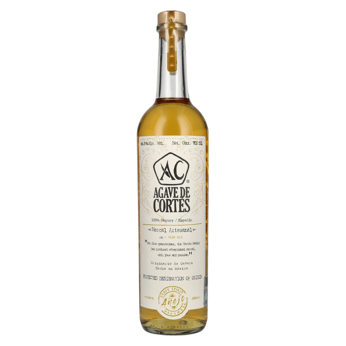 Agave de Cortés Mezcal Artisanal AÑEJO 46,5 % vol. 0,7 l