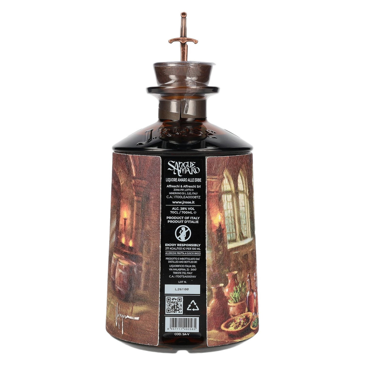J. Rose Sangue Amaro Liqueur 28% ABV 0.7l