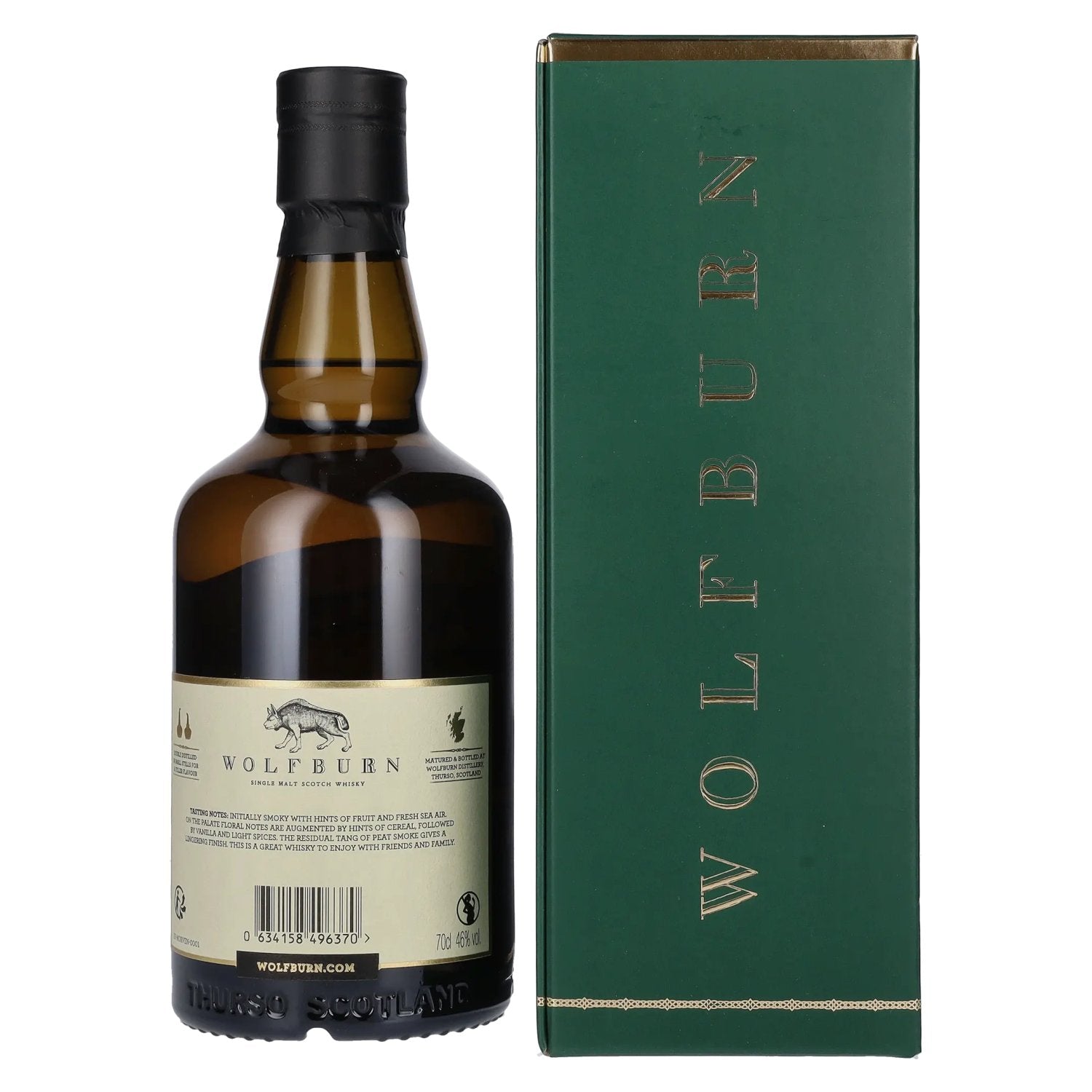 Wolfburn MORVEN Lightly Peated Single Malt 46% Vol. 0,7l in gift box