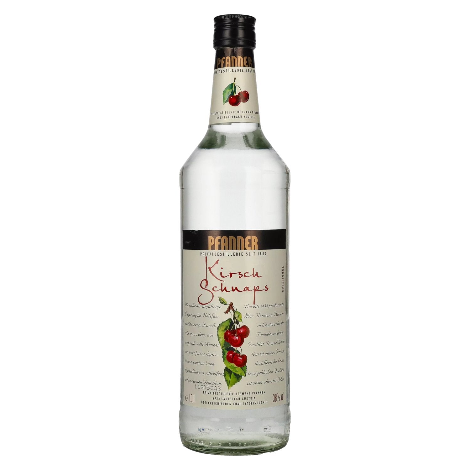 Pfanner Kirsch schnapps 38% vol. 1l