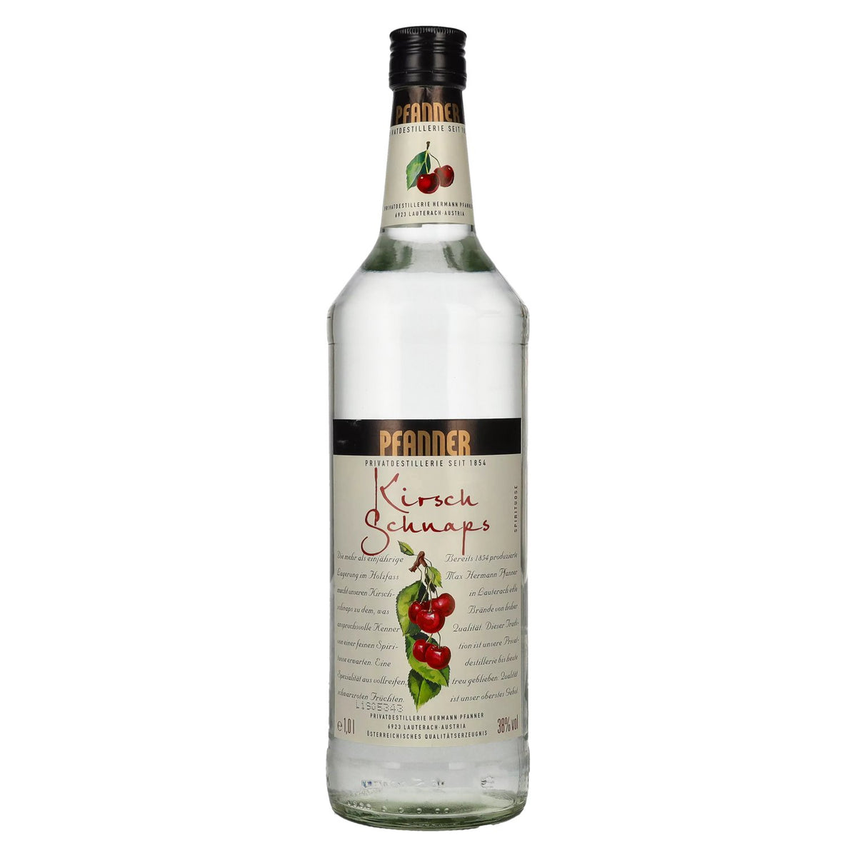 Pfanner kersenlikeur 38% vol. 1 l