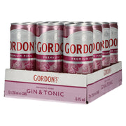 Gordon's Premium Pink Gin &amp; Tonic 6,4 % vol. 12 canettes de 0,25 l (consigne)