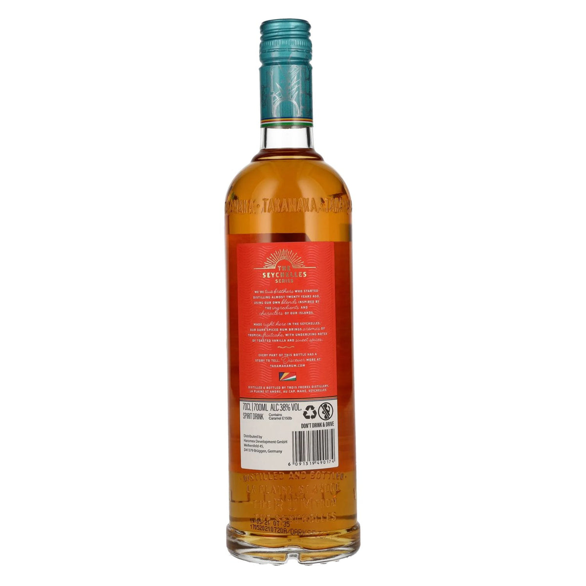 Takamaka DARK SPICED Spirit Drink 38 % vol. 0,7 l
