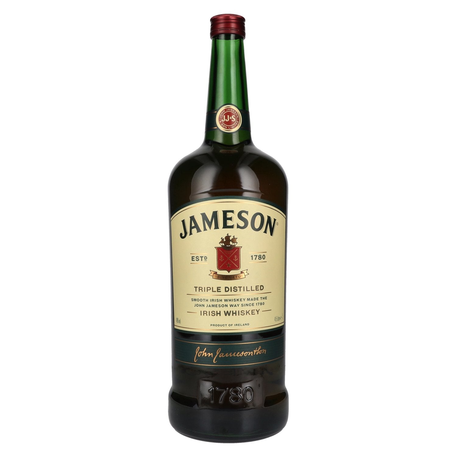 Jameson Triple Irish Whiskey 40% Vol. 4,5l