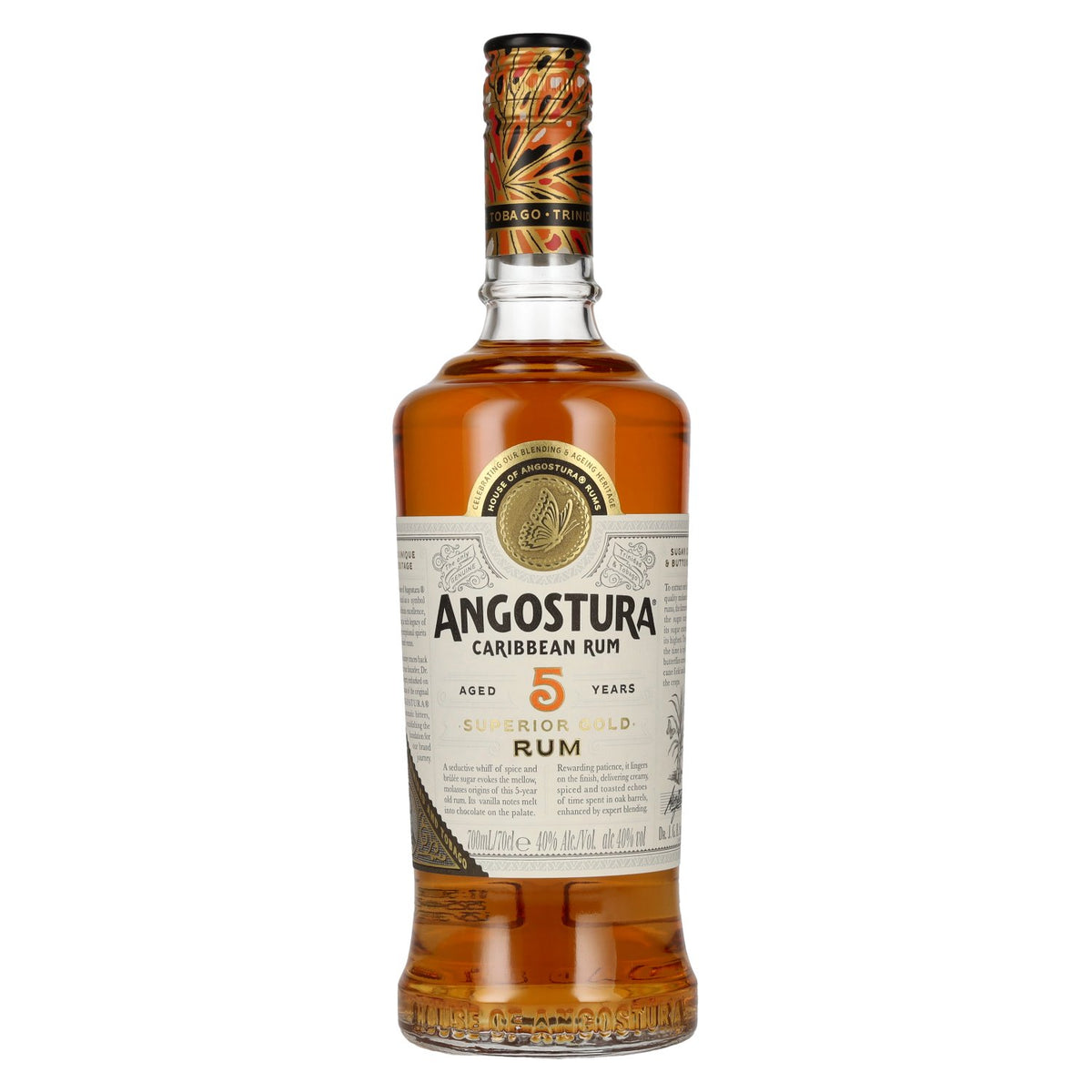 Angostura 5 Jaar Oude Superior Gold Rum 40% Vol. 0,7l