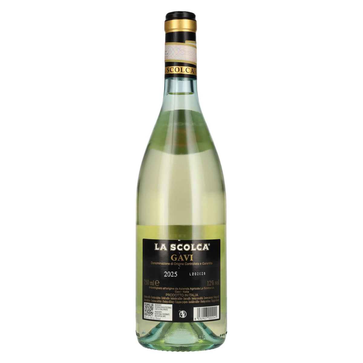La Scolca Gavi dei Gavi Bianco Secco Etichetta Nera DOCG 2025 12% Vol. 0,75l