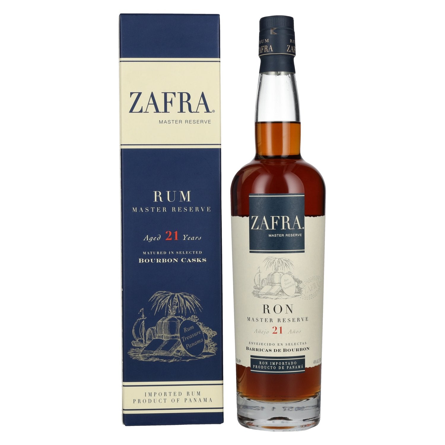 Zafra Añejo 21 Años Ron Master Reserve 40% Vol. 0.7 l in a gift box