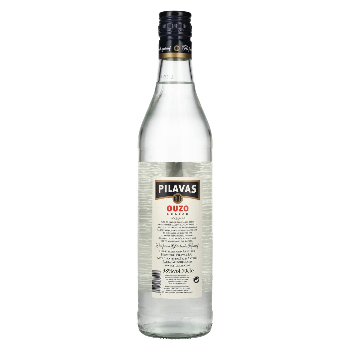 Ouzo Nektar Pilavas 38% vol. 0,7 l